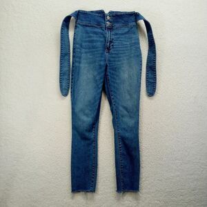 Abercrombie Fitch Jeans Womens 25 Ribbon Tie Stretch Cotton High‎ Rise